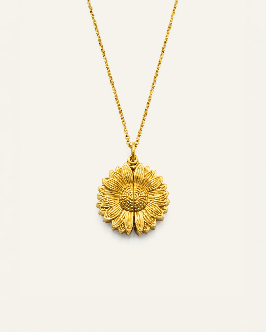 Sunflower Photo Necklace