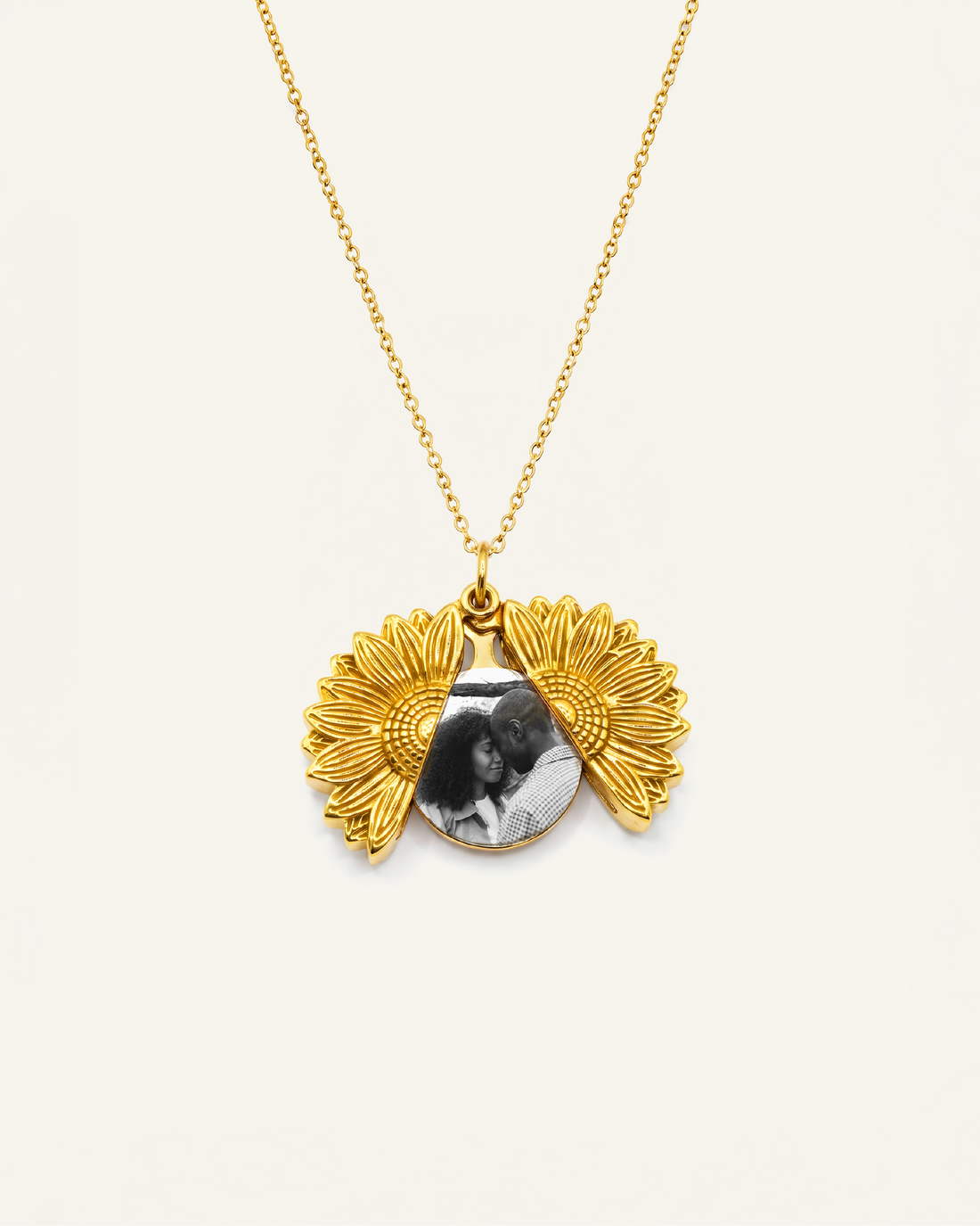 Sunflower Photo Necklace