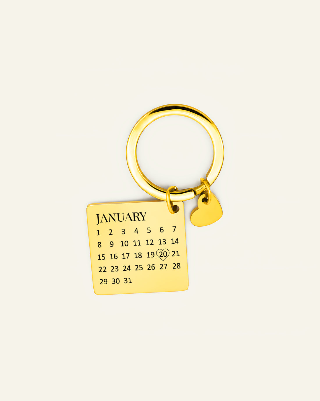 Special Date Calendar Keychain
