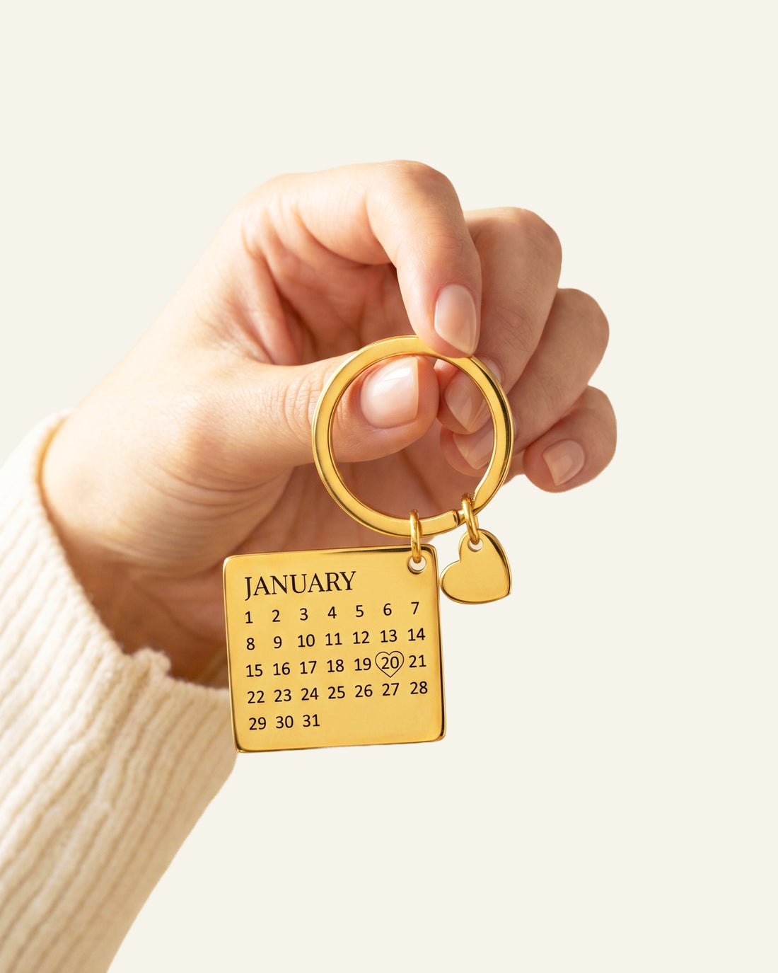 Special Date Calendar Keychain